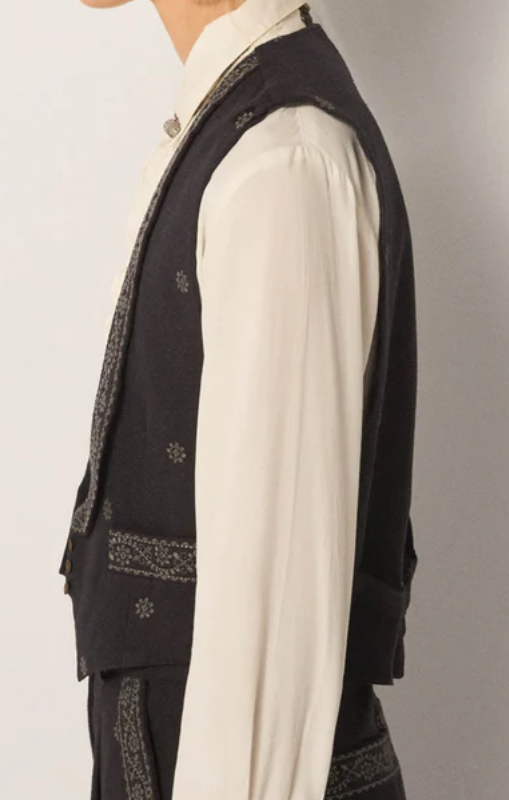 Lupito Vest charro black Tequila maison hotel princess bazaar