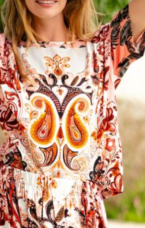 Miss Goodlife - Boheme Glamour - T-Shirt Blouse - MG11366