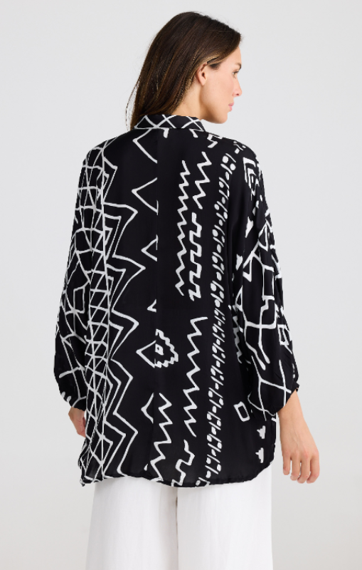 Shanty - MILANO SHIRT - BLACK INDUS - SH24223-2 - last one