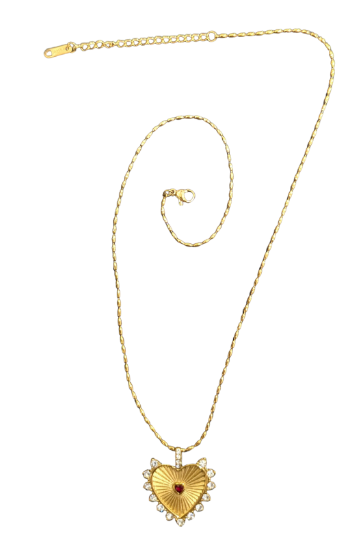 MIO68750 Frida heart necklace princess bazaar