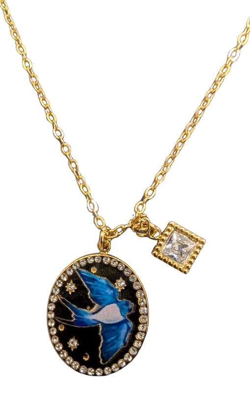 MIO69116B bluebird necklace princess bazaar