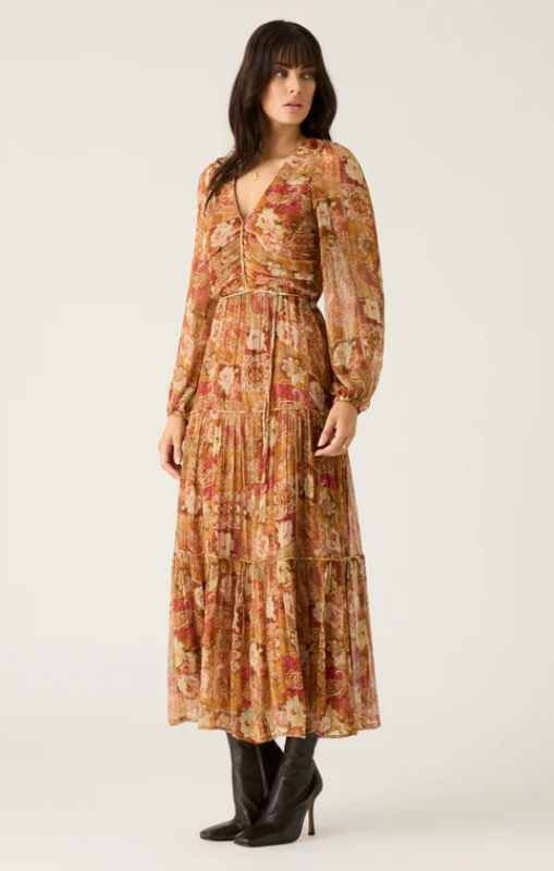 Mos - MORGAN PRINT MIDI DRESS - 54426 - last one