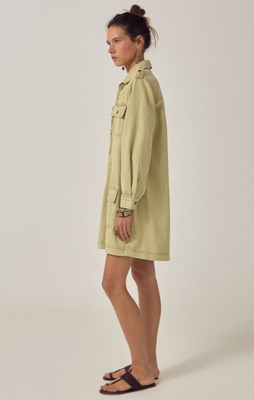 Maison Hotel - Thalassa Short Dress - Khaki - Army