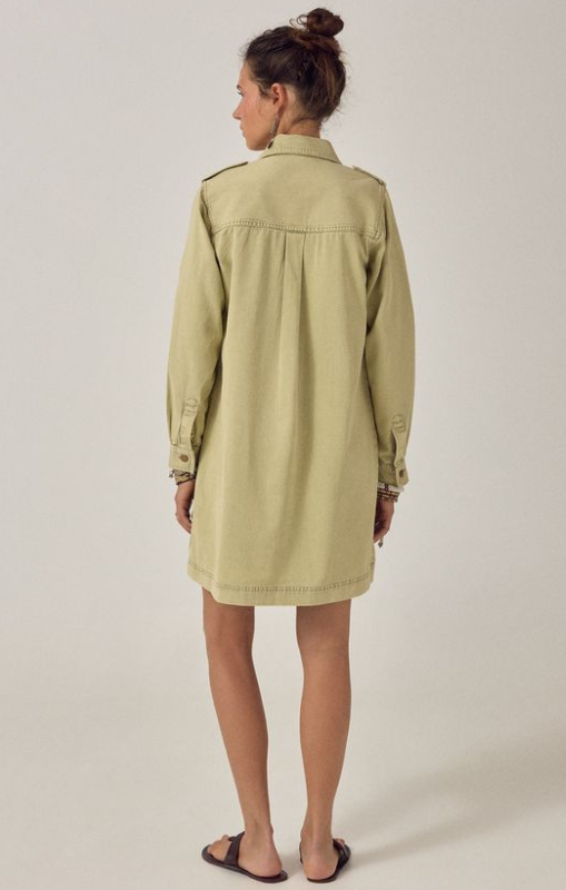 Maison Hotel - Thalassa Short Dress - Khaki - Army