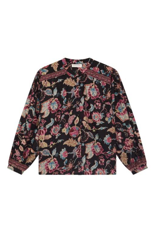 Maison Hotel - Luna Blouse - Night - Wild Iris