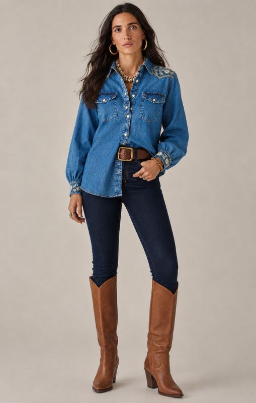 Maison Hotel - Thelma Shirt - Blue Haze - Arizona