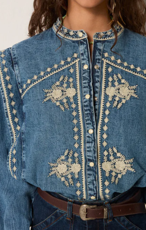 Marciso blouse light blue campo blouse maison hotel princess bazaar