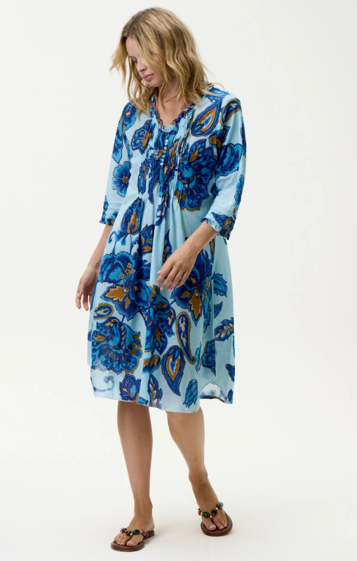 MiddyPoppy-Lemnos-Cotton-BlueFloweroneseasonprincessbazaar1