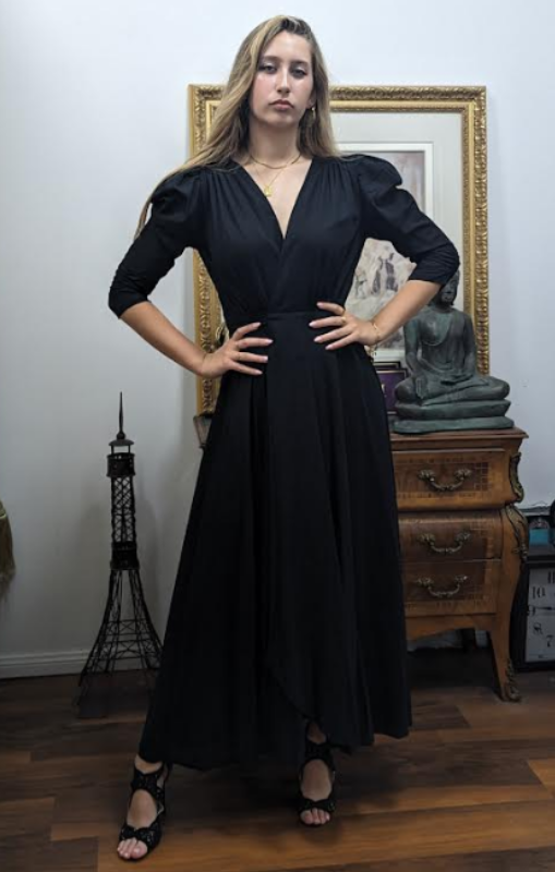 Natasha the Label - Muscari Wrap Dress - Black