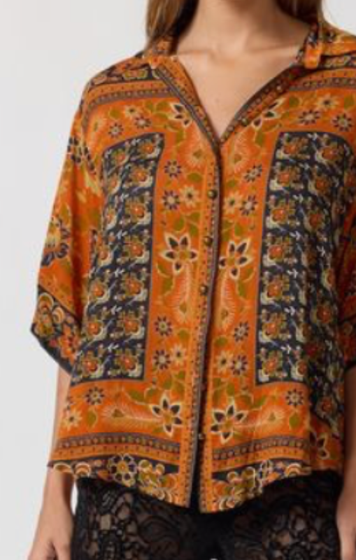 Nine lives bazaar lois shirt saffron princess bazaar