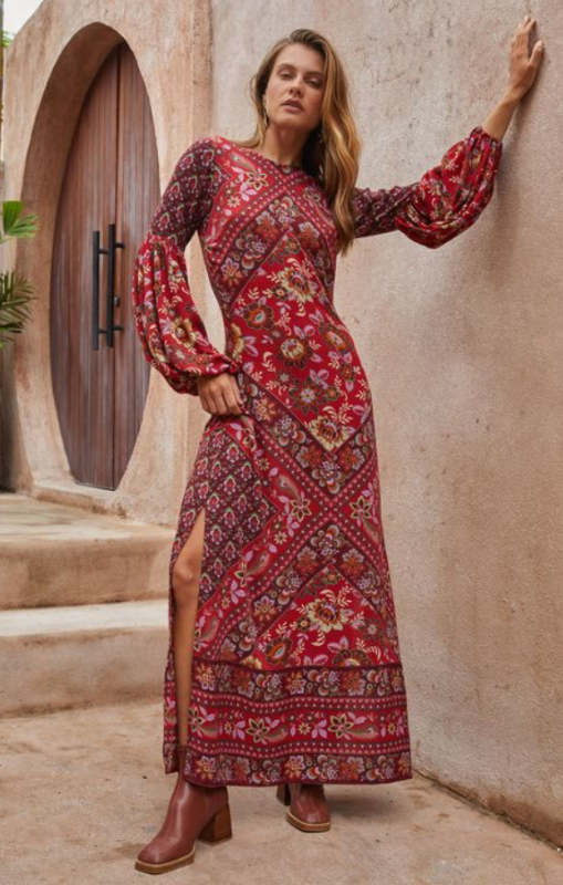 Nine lives bazaar quartz gown pomegranate princess bazaar