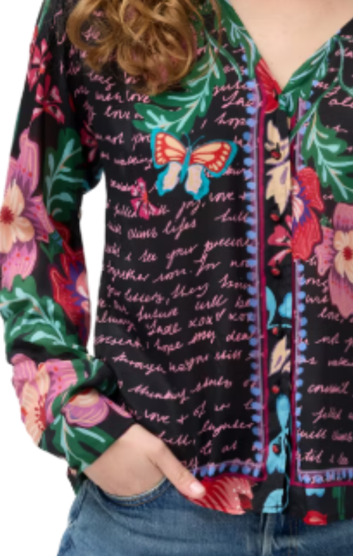 Nisha button up shirt Adeline johnny was princess bazaar