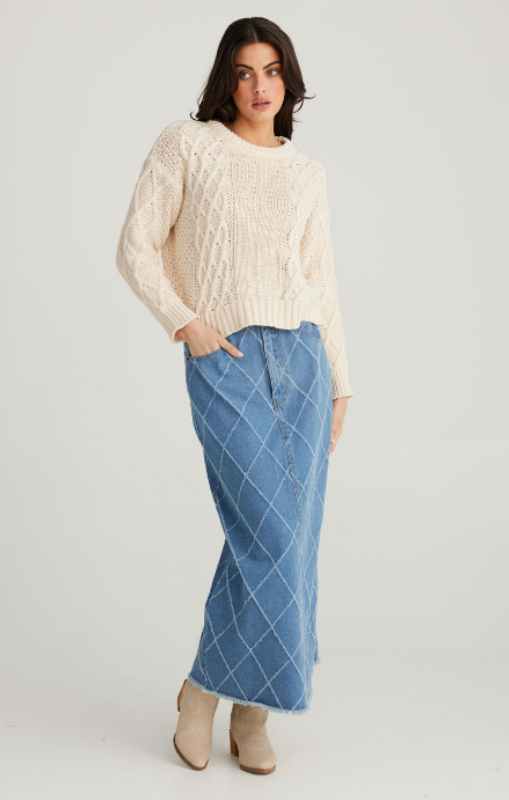 Talisman - ODESSA KNIT - VANILLA - TA24066-1 - last one