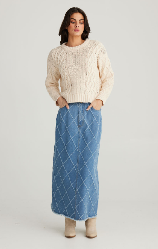 Talisman - ODESSA KNIT - VANILLA - TA24066-1 - last one