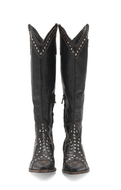 Wanted studded 2024 western bootie