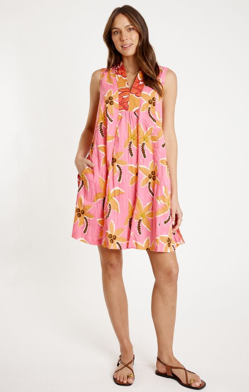 Omaha sleeveless dress melon ibsa princess bazaar