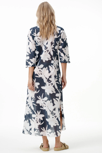 OneSeason-LongPoppy-IndigoLeaf-Cotton-NavyWhitePRINCESSBAZAAR1