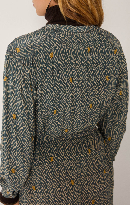 Ophelia dress blue shibori maison hotel princess bazaar