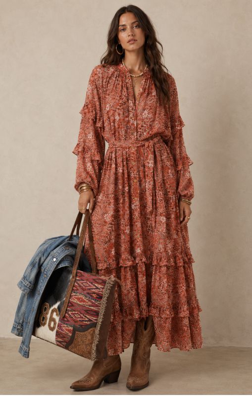 Paquita Dress - Red Mirage - Bacchus Garden