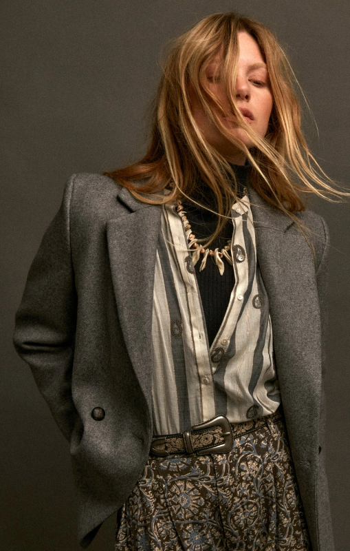 Maison Hotel - Perla Blouse - Ivory Paisley