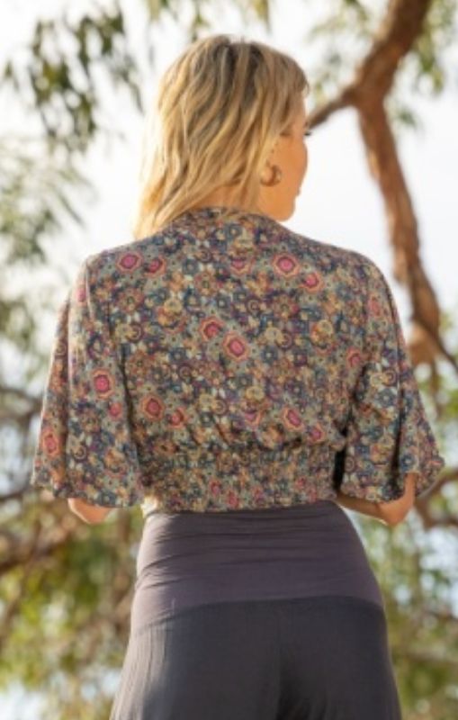 Peyton Flounce Sleeve Top TOP-43-PEY Cienna Princess Bazaar