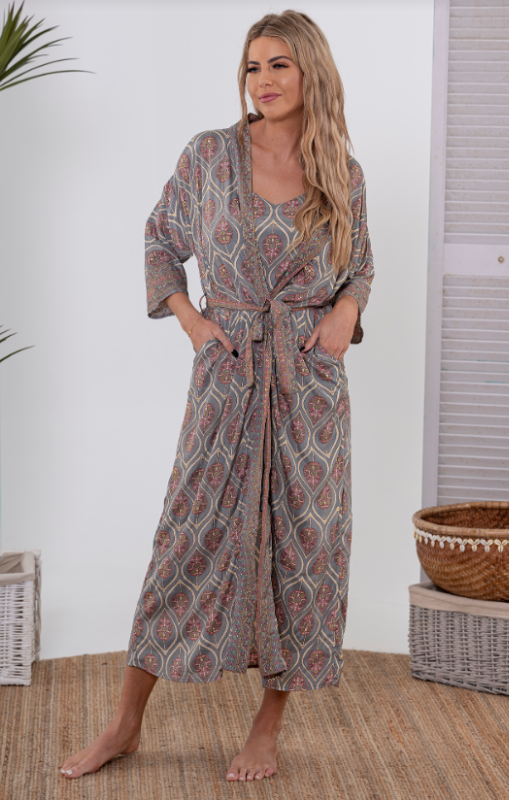 Cienna - Nightie Set - Silver - PJN-SET10-SLV Sleep Wear