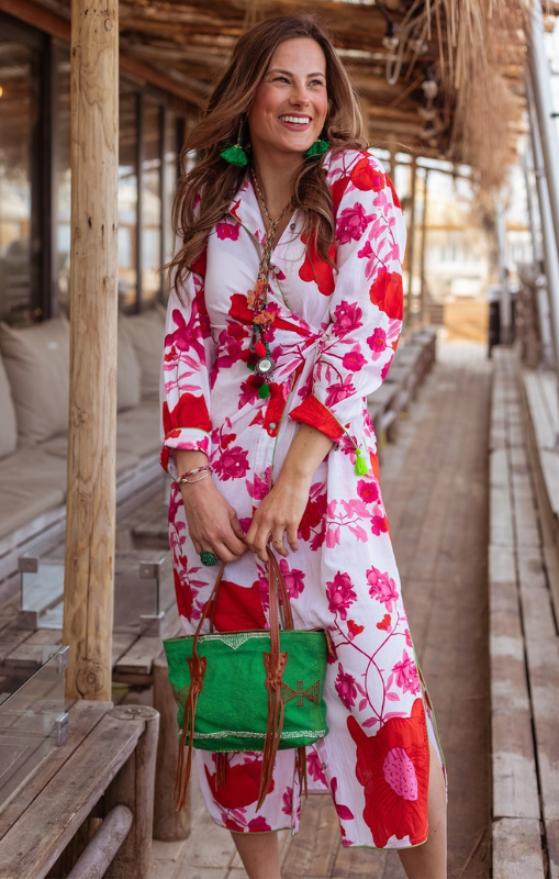 PlaceduSoleil-PinkFlowerDresswithSleeves-S25-403princessbazaar1