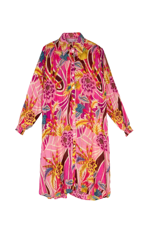 Piti Cuiti - Positano Pink Long Blouse - I160