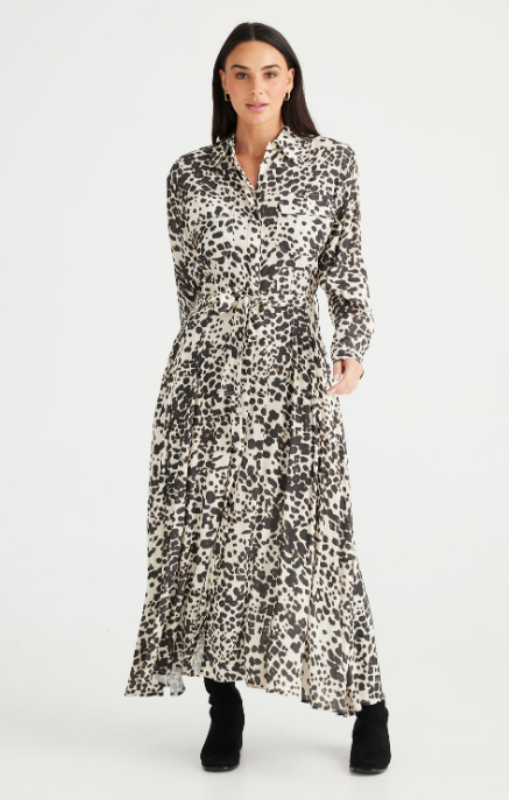Brave + True - ROSSELLINI LONG SLEEVE DRESS - ELEMENT - BT24112-1 - last one