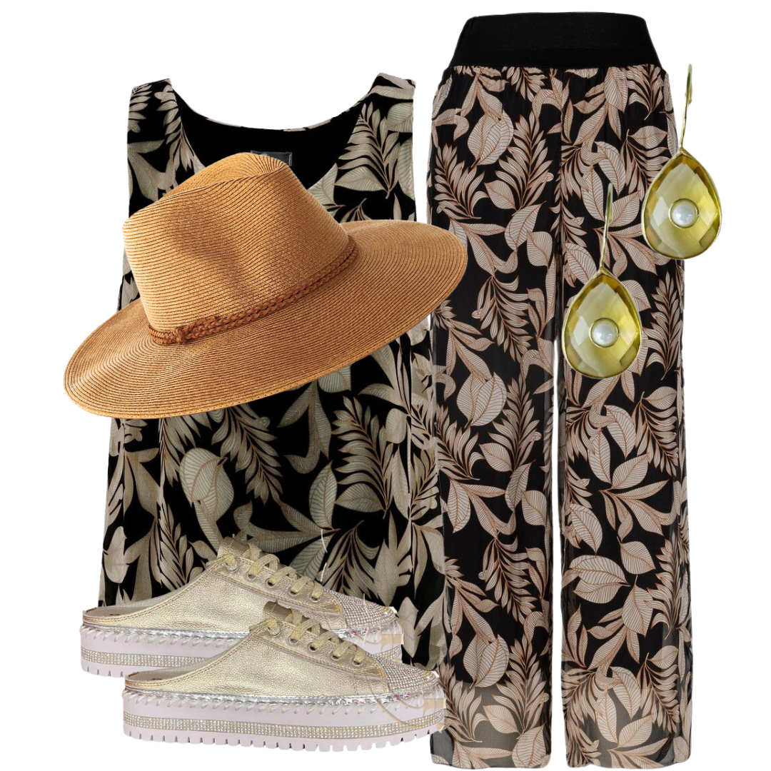 M Made In Italy - Sleeveless Top - Black - 15/8279DGS