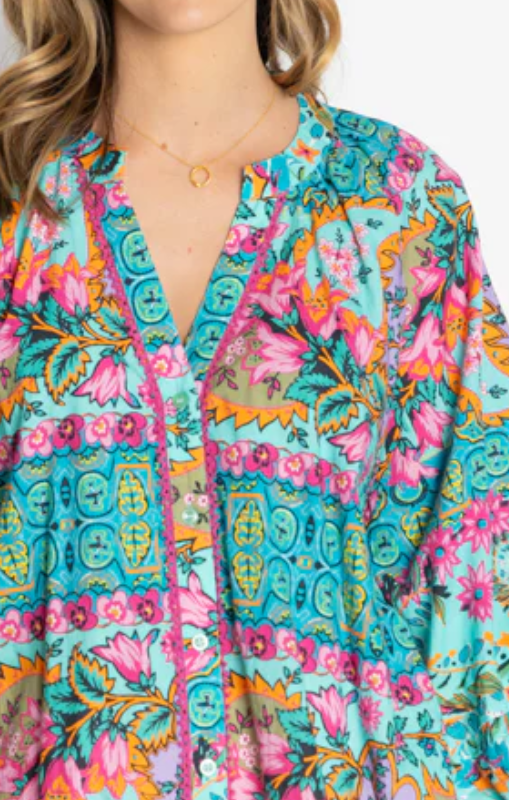 Lula Life - Ratana Shirt - Lagoon