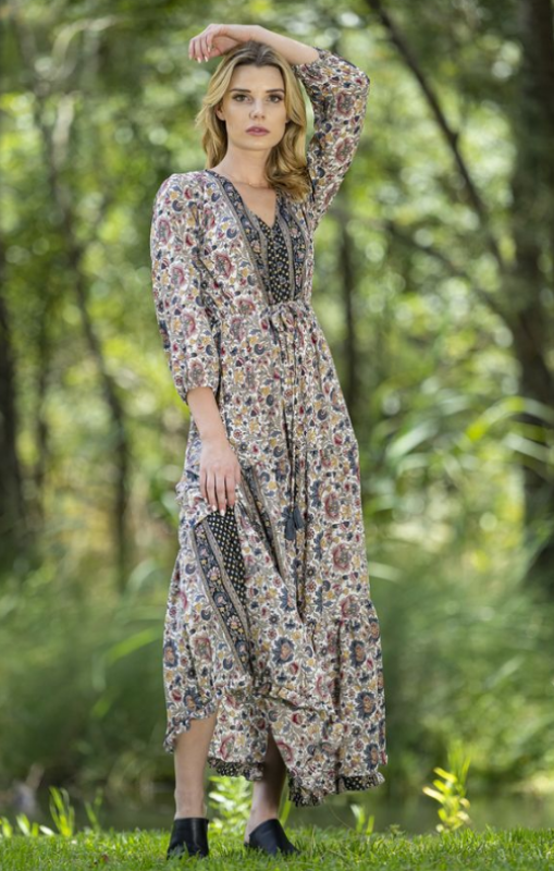 Cienna - Ruby Button Front Dress - LDR-27