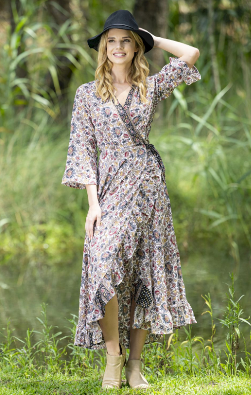 Cienna - Ruby Wrap Dress - LDR-04-RUB