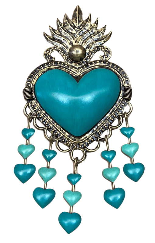 RusticoMexicano-TURQUOISEHEARTWFLAMESANDH-ASM325princessbazaar