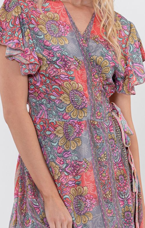 Cienna - Ryla Short Wrap Dress - SDR-07 - last one