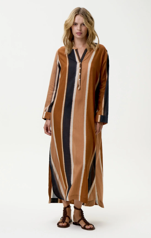 S25-07697-7046 bazaar stripe moroccan stripe cotton cigar oneseason princess bazaar