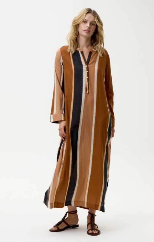 S25-07697-7046 bazaar stripe moroccan stripe cotton cigar oneseason princess bazaar
