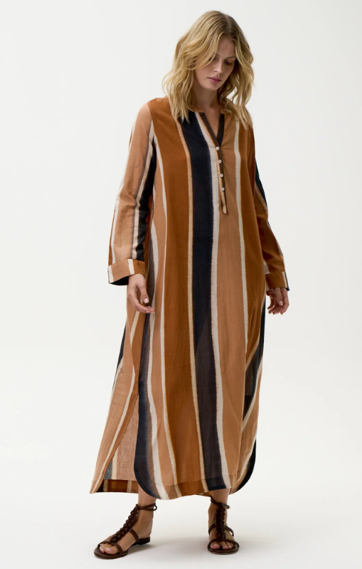 S25-07697-7046 bazaar stripe moroccan stripe cotton cigar oneseason princess bazaar