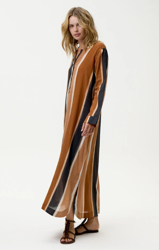 S25-07697-7046 bazaar stripe moroccan stripe cotton cigar oneseason princess bazaar