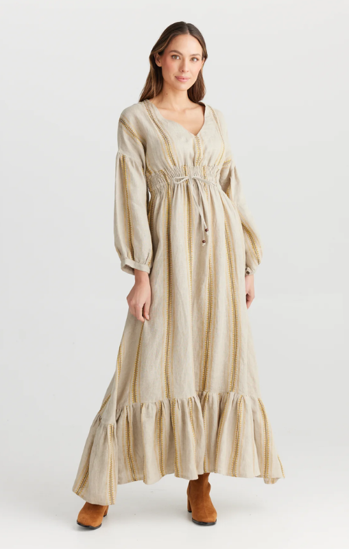 SHANTY BELLA DRESS - TAJ STRIPE - SH24072-2 - last one