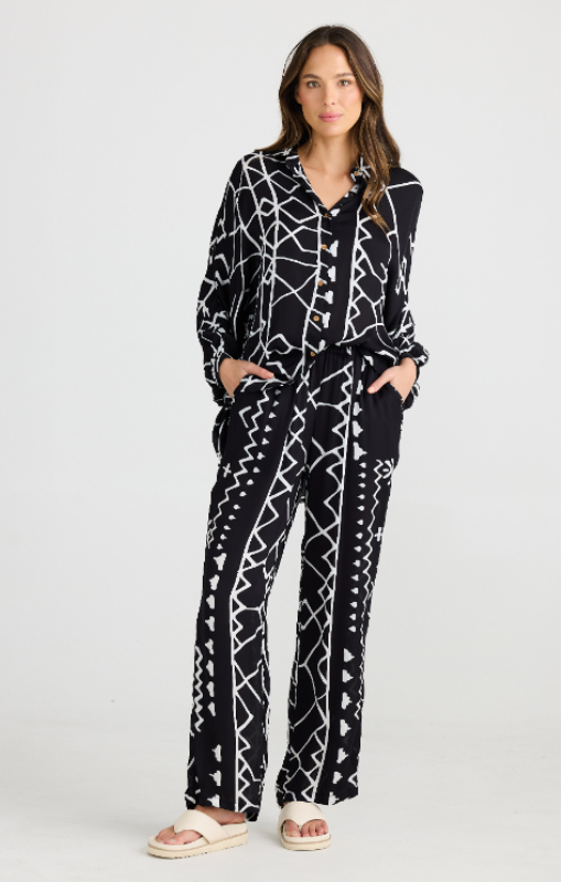 Shanty - SOUK PANT - BLACK INDUS - SH24222-2