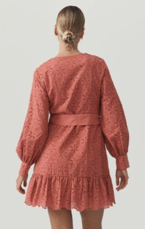 MOS - Sara Lace Mini Dress - Sangria - last one