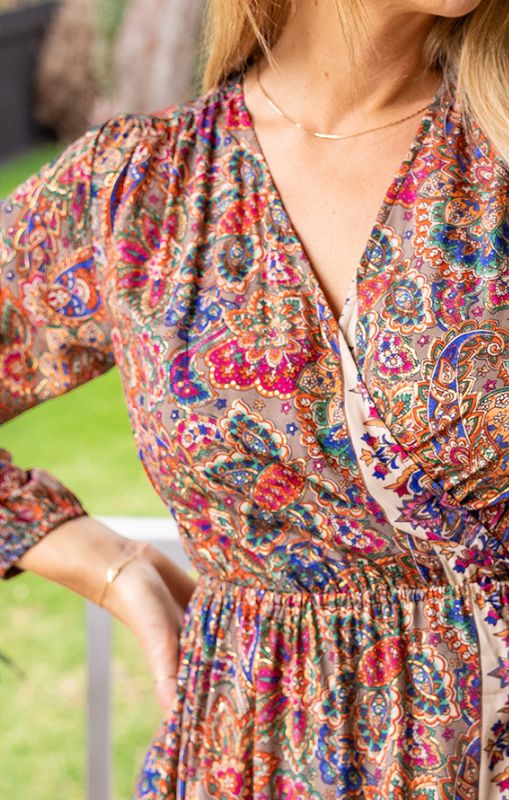 Cienna - Shasha Frill Wrap Dress - LDR-43-SHA