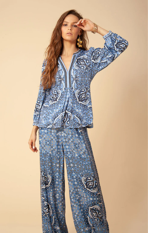 Hale Bob - Shira Jersey Top - Blue - 35WW2020