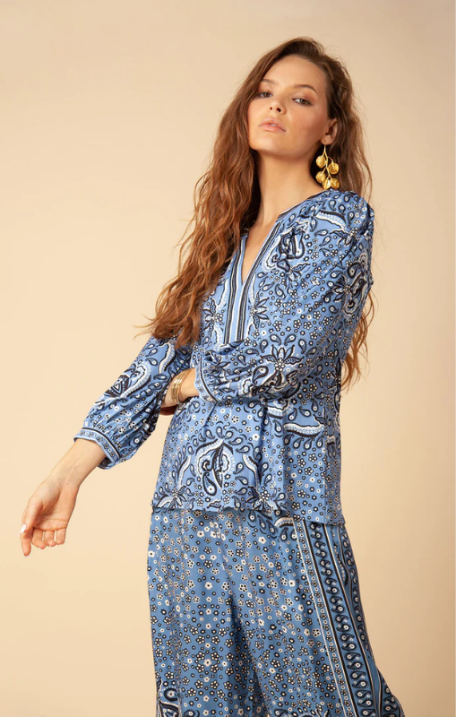 Hale Bob - Shira Jersey Top - Blue - 35WW2020