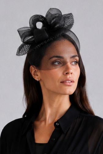 Simone Fascinator black morgan_taylor princess bazaar