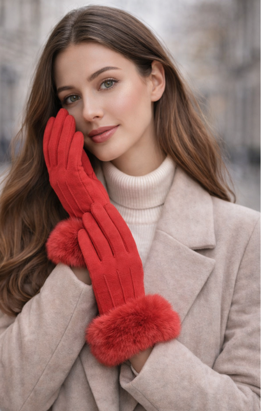 SuedeGloveswithFurCuffGL340051burntorangeprincessbazaar