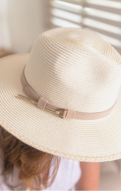 Sundaise - Sylvie Panama Cream with Mushroom Belt