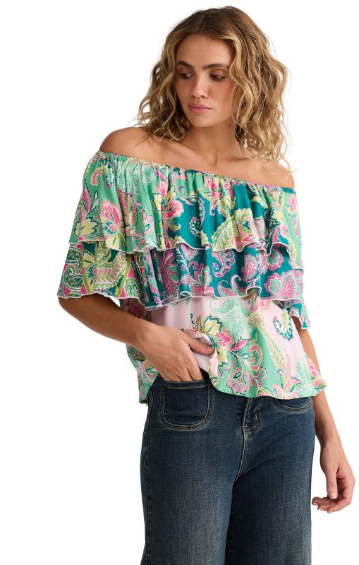 Talisman - Gateway Top - Paisley Dream - TA25221-3 - last one