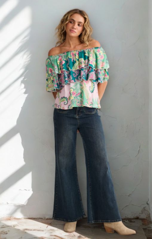 Talisman - Gateway Top - Paisley Dream - TA25221-3 - last one